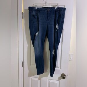 Plus Distressed Skinny Jean size 20